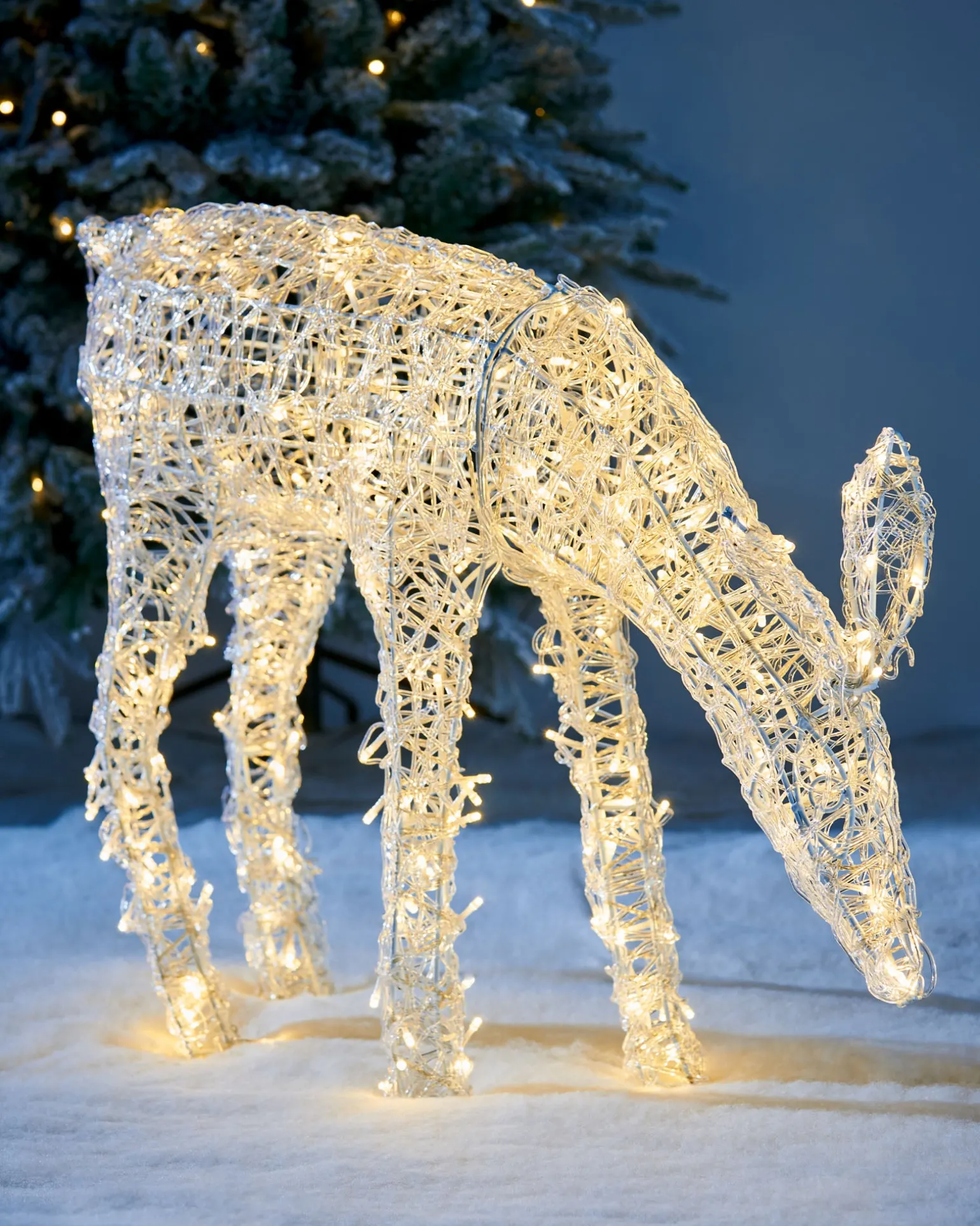 3D Acrylic Reindeer Decoration, 90 Cm
