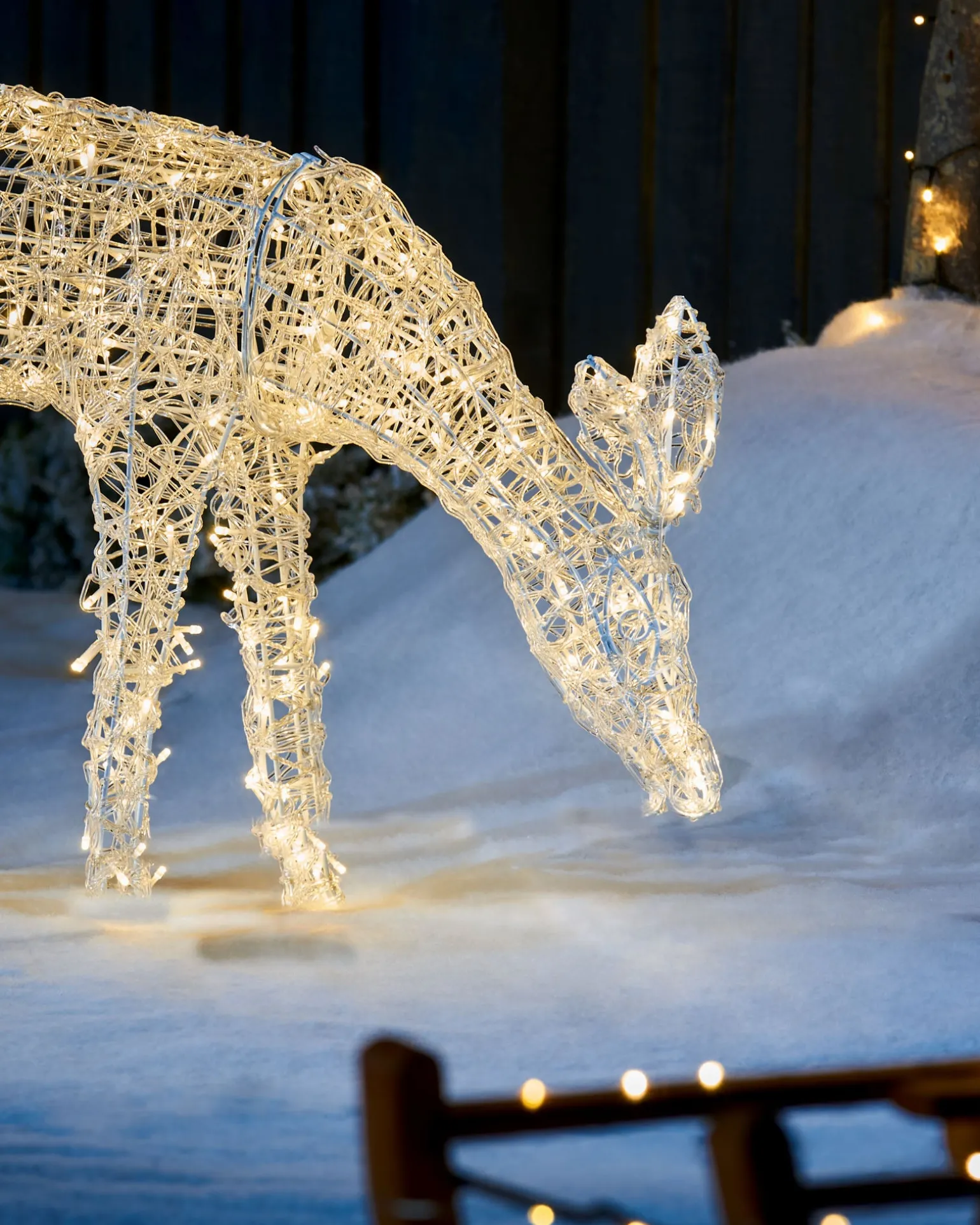 3D Acrylic Reindeer Decoration, 90 Cm