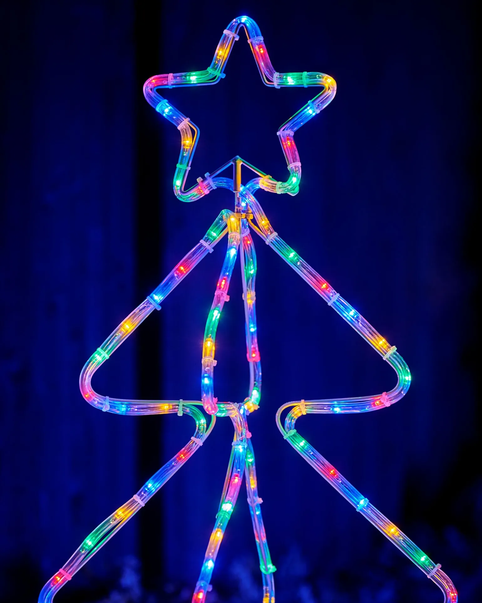3D Christmas Tree Rope Light Silhouette, 80 Cm
