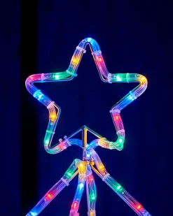 3D Christmas Tree Rope Light Silhouette, 80 Cm