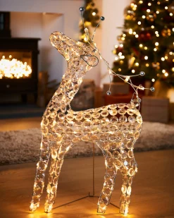 2D Crystal Reindeer, 80 Cm
