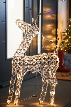 2D Crystal Reindeer, 80 Cm