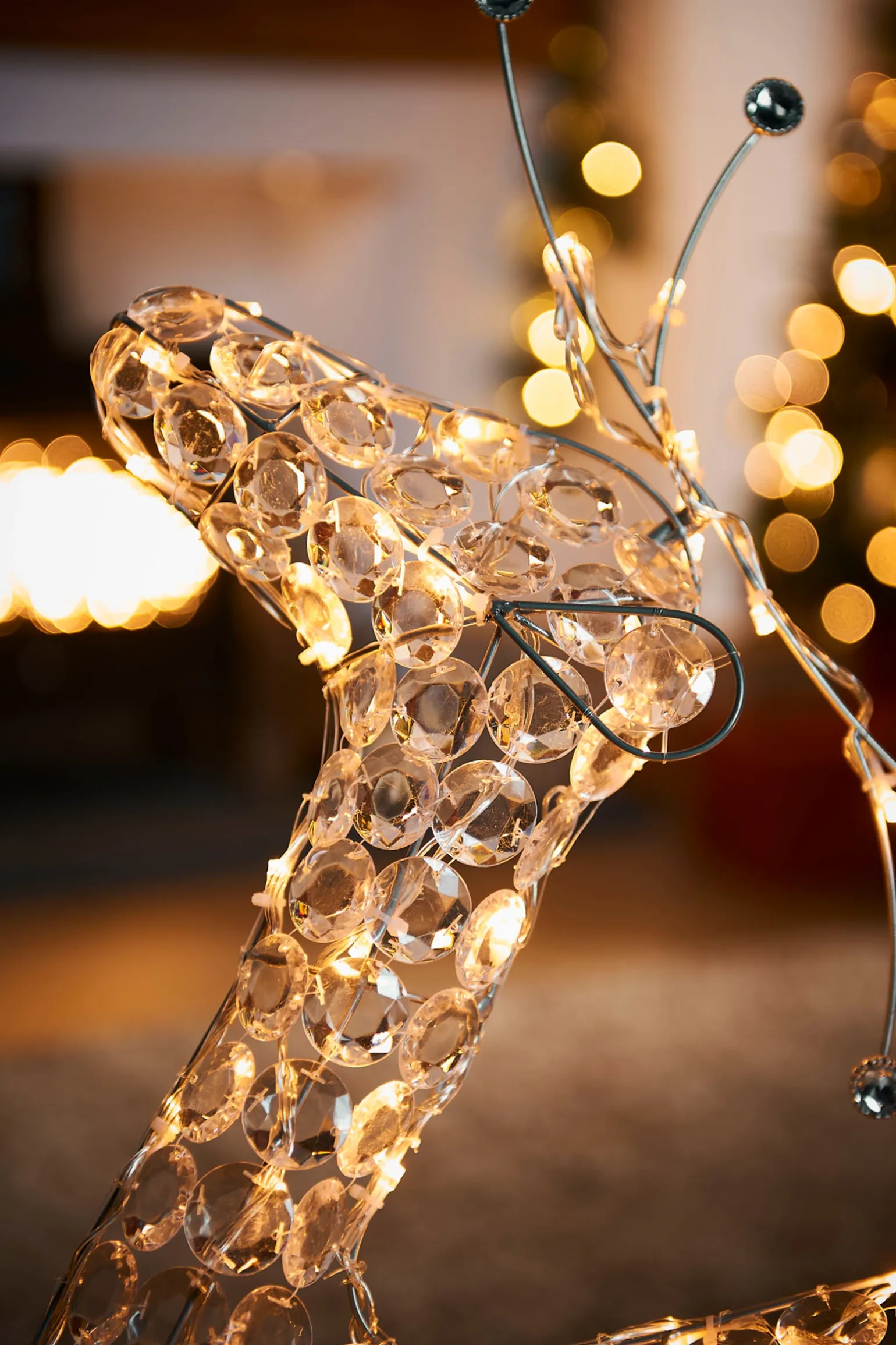 2D Crystal Reindeer, 80 Cm