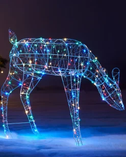3D Grazing Reindeer Silhouette, 81 Cm