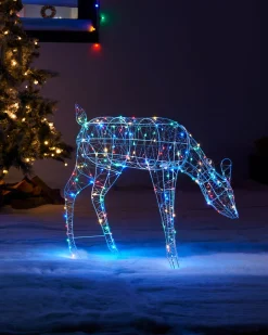 3D Grazing Reindeer Silhouette, 81 Cm