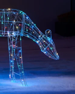 3D Grazing Reindeer Silhouette, 81 Cm