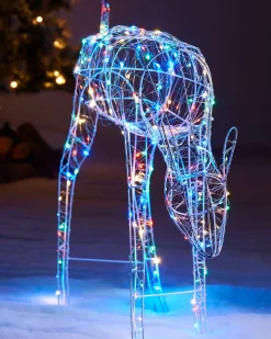 3D Grazing Reindeer Silhouette, 81 Cm