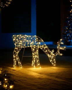 2D Grazing Reindeer Silhouette, 95 Cm