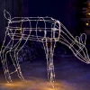 3D Grazing Reindeer Silhouette, 81 Cm