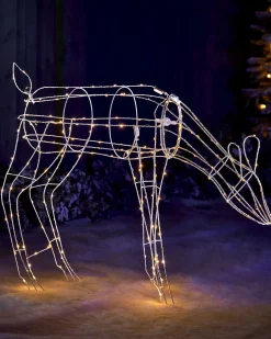 3D Grazing Reindeer Silhouette, 81 Cm