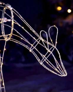 3D Grazing Reindeer Silhouette, 81 Cm