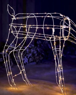 3D Grazing Reindeer Silhouette, 81 Cm