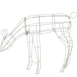3D Grazing Reindeer Silhouette, 81 Cm