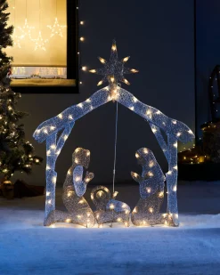 2D Mesh Nativity Set, 130 Cm