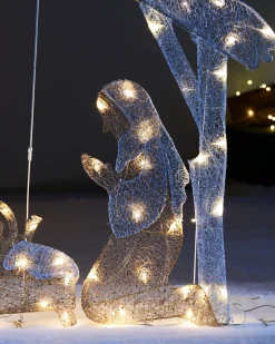 2D Mesh Nativity Set, 130 Cm
