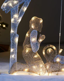 2D Mesh Nativity Set, 130 Cm