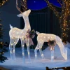 3D Reindeer Family Silhouette, 151 Cm