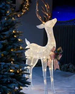 3D Reindeer Family Silhouette, 151 Cm
