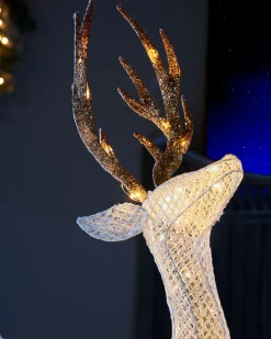 3D Reindeer Family Silhouette, 151 Cm