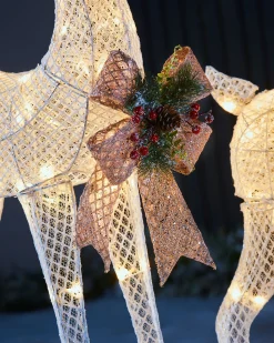 3D Reindeer Family Silhouette, 151 Cm