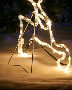 2D Reindeer LED Rope Light Silhouette, 60 Cm