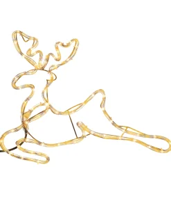 2D Reindeer LED Rope Light Silhouette, 60 Cm