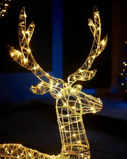3D Standing Reindeer Silhouette, 121 Cm