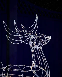 3D Standing Reindeer Silhouette, 110 Cm
