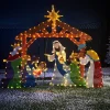 2D Tinsel Nativity Scene Silhouette
