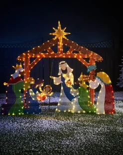 2D Tinsel Nativity Scene Silhouette
