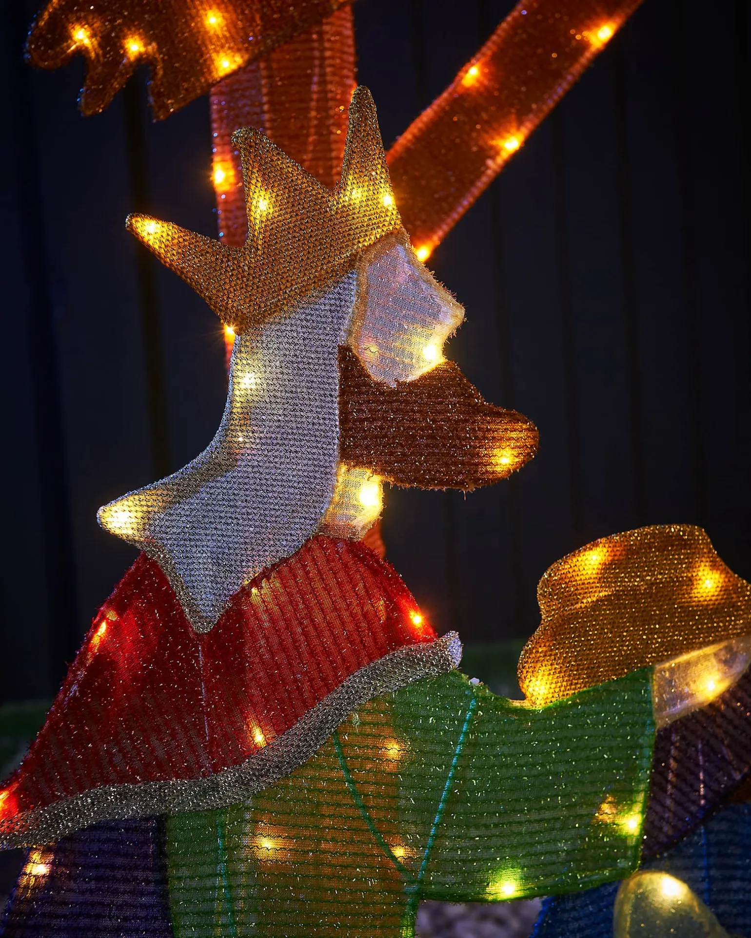 2D Tinsel Nativity Scene Silhouette
