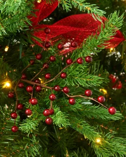 Deep Red Berry Christmas Tree Spray, 45 Cm