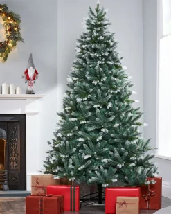 Evergreen Snow Flocked Tip Christmas Tree, 6 Ft
