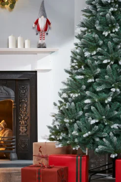Evergreen Snow Flocked Tip Christmas Tree, 7 Ft