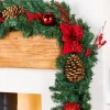 Extra Thick Decorated Garland, Red/Gold, 9 Ft