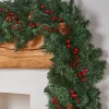 Extra Thick Mixed Pine Garland, Pinecones & Berries, 9 Ft