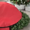Extra-Large Garland & Wreath Storage Bag, Red, 120 Cm
