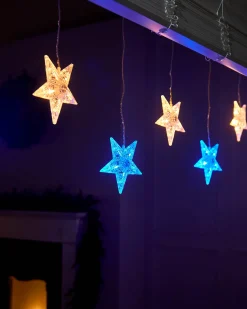 Flashing Star Curtain Net Light, 2.2 M