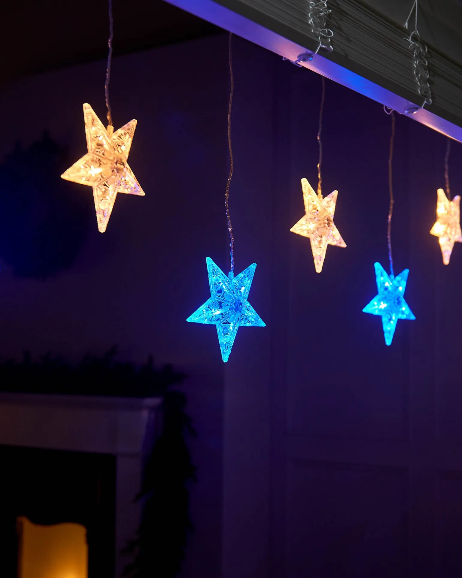 Flashing Star Curtain Net Light, 2.2 M