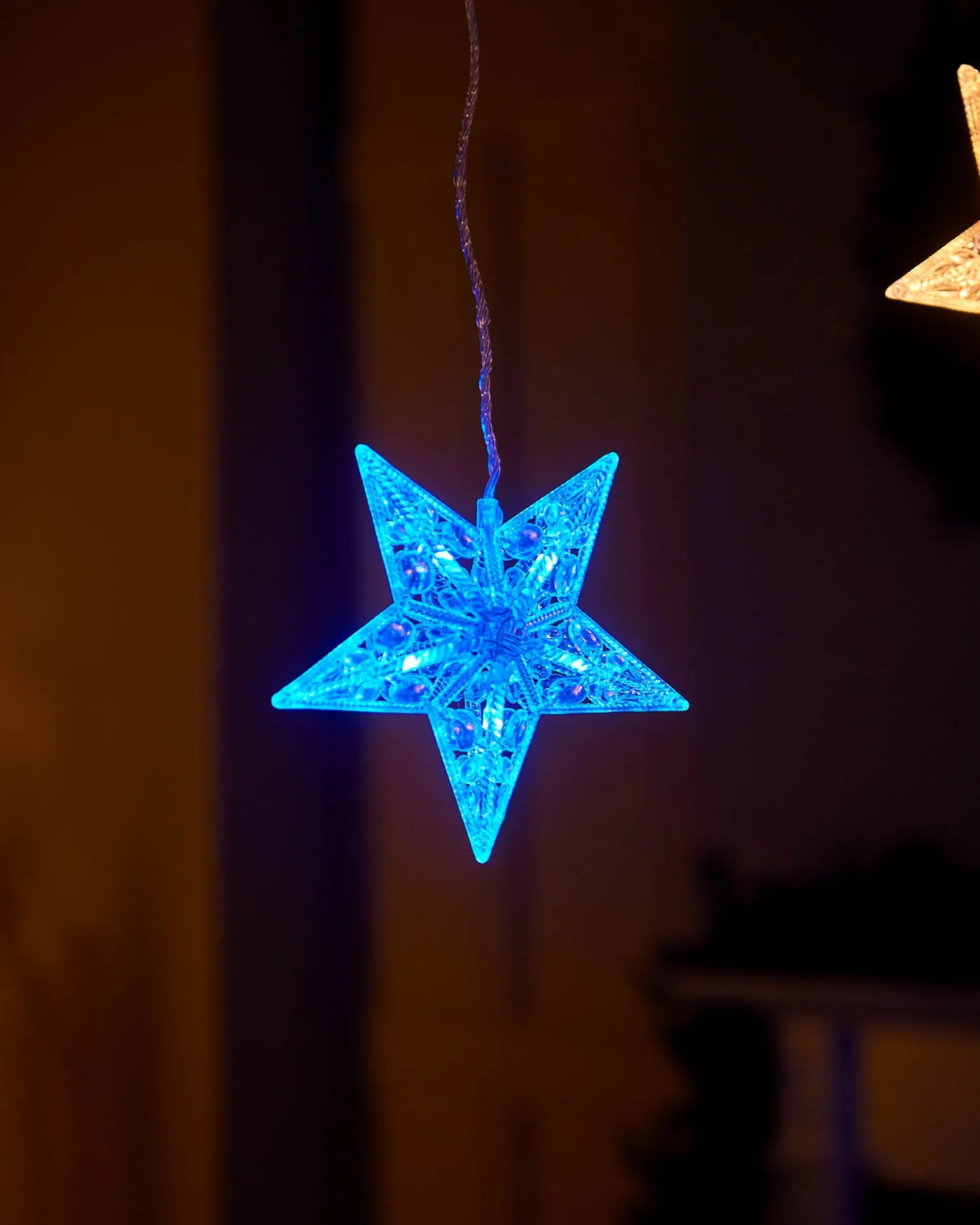 Flashing Star Curtain Net Light, 2.2 M