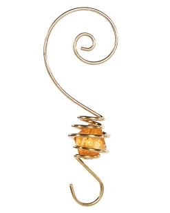 Gemstone Bauble Hooks, Gold, Pack Of 24