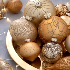 Glamour Glass Baubles, 20 Pack