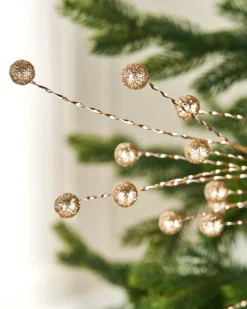 Gold Berry Christmas Tree Spray, 78 Cm