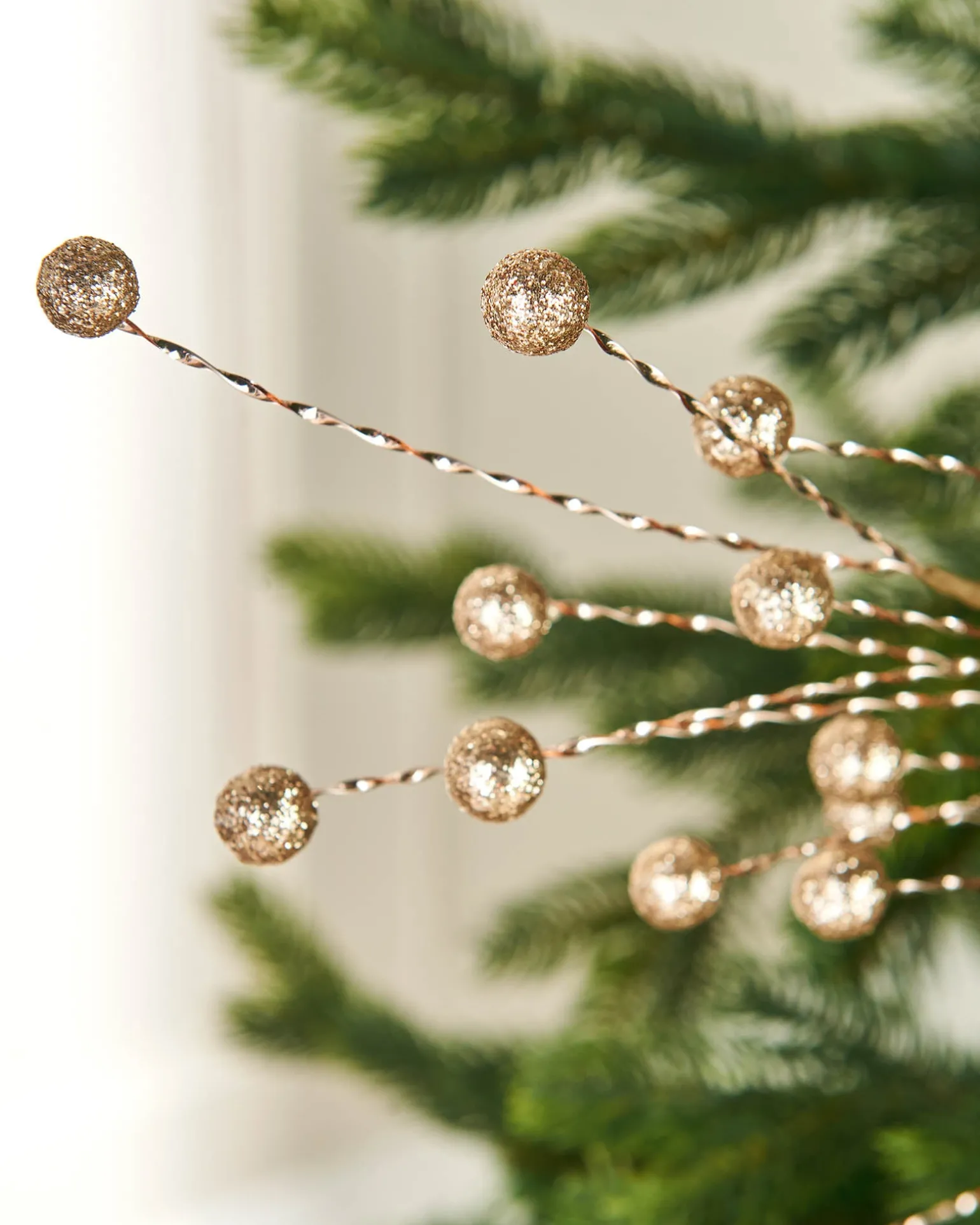 Gold Berry Christmas Tree Spray, 78 Cm