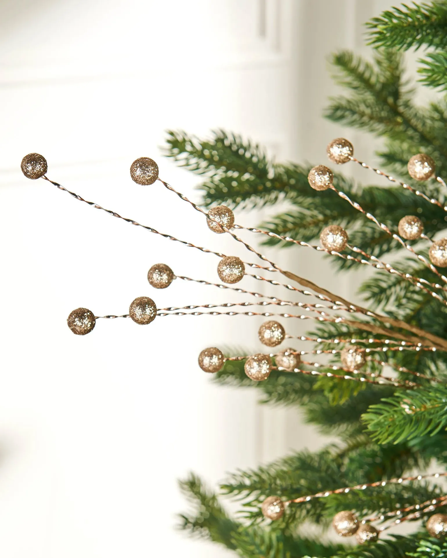 Gold Berry Christmas Tree Spray, 78 Cm