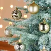 Gold Shatterproof Baubles, 50 Pack, 6 Cm