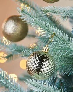 Gold Shatterproof Baubles, 50 Pack, 6 Cm