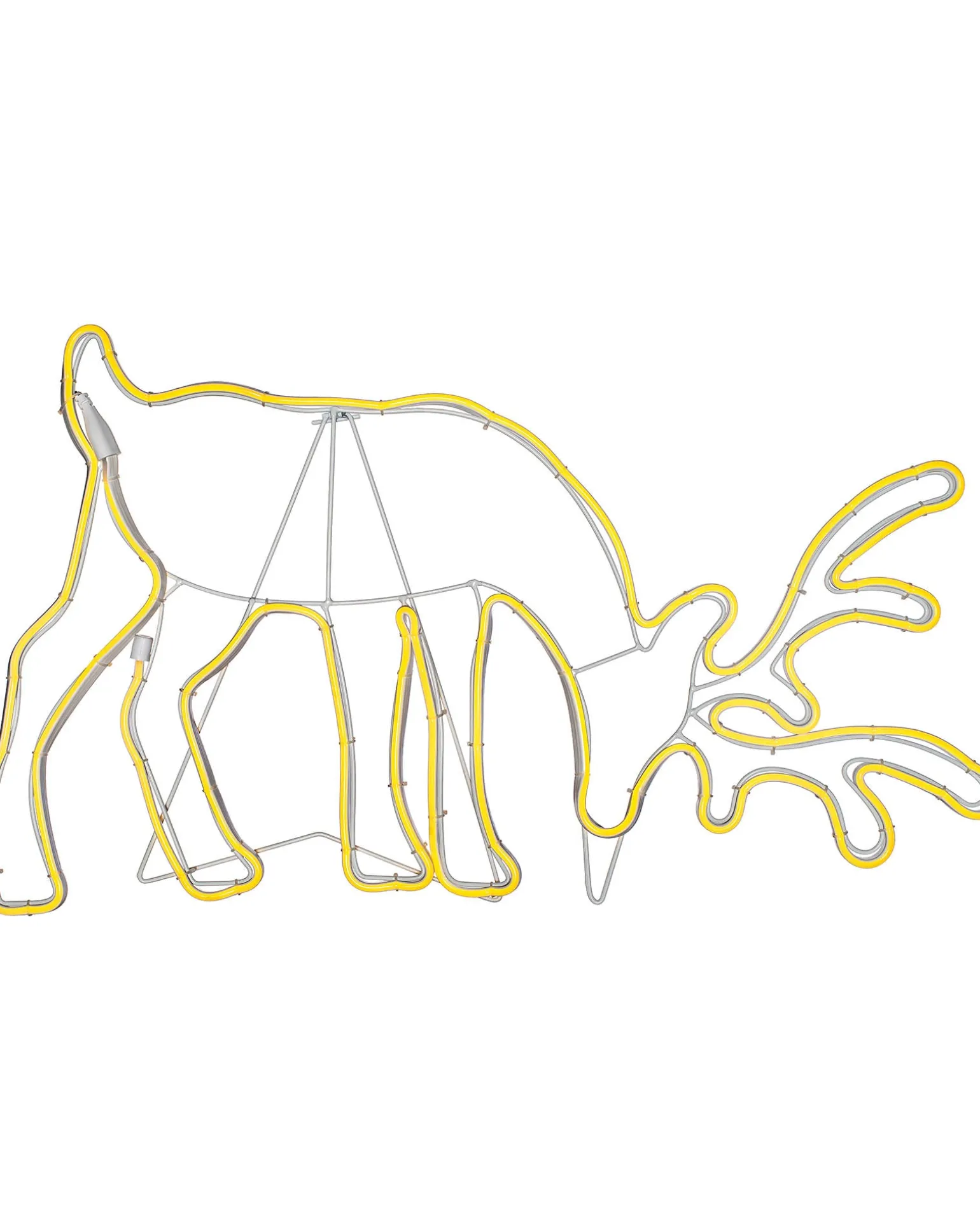 Grazing Reindeer Neon Rope Light Silhouette, 82 Cm