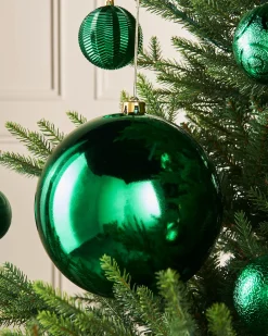 Green Large Gloss Shatterproof Bauble, 20 Cm