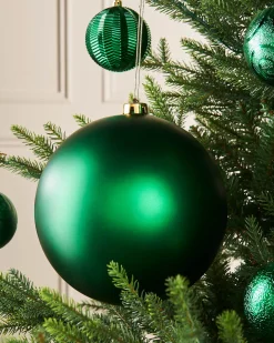 Green Large Matt Shatterproof Bauble, 20 Cm